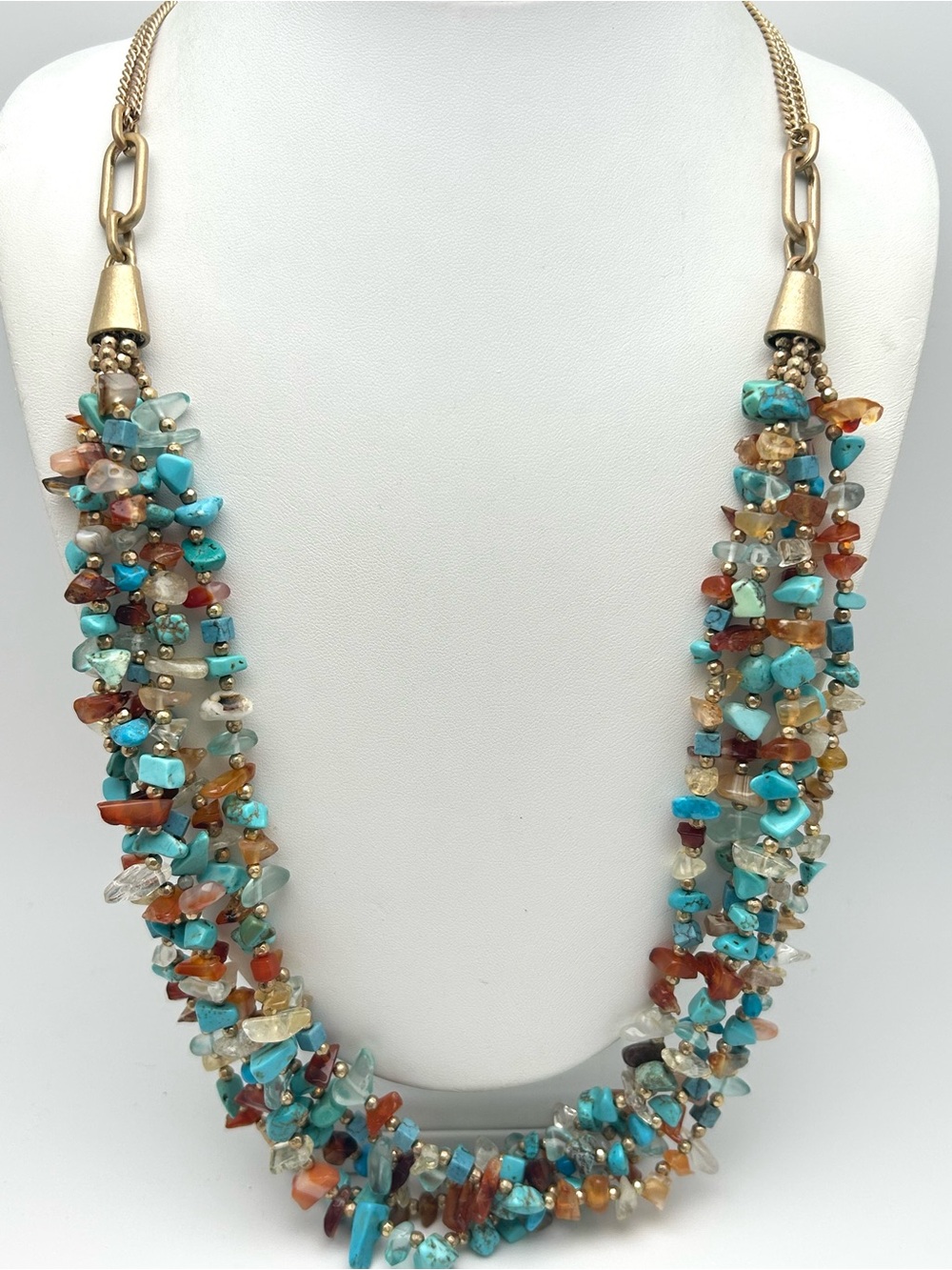 Kenneth Cole Beaded Draped Necklace